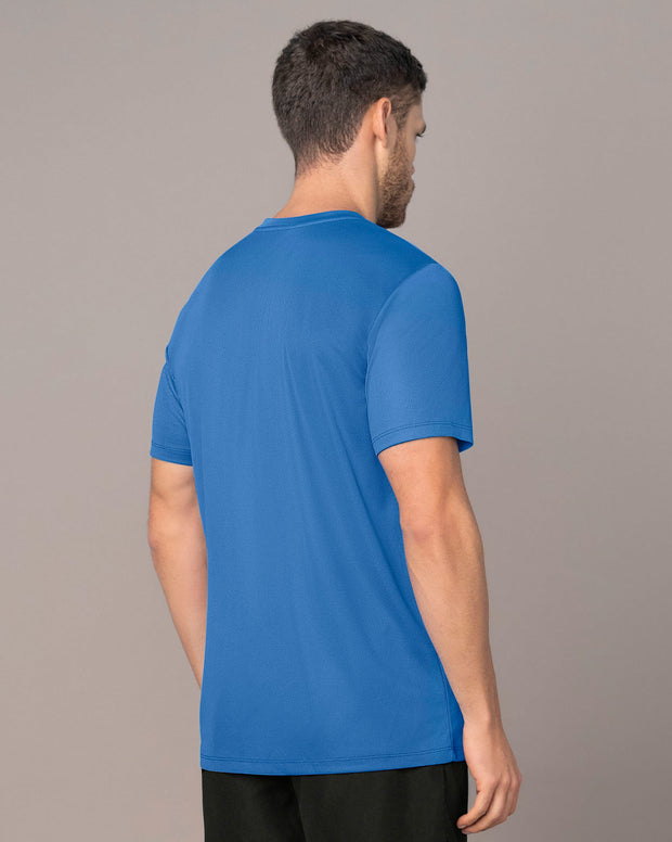 Camiseta deportiva masculina semiajustada de secado rápido