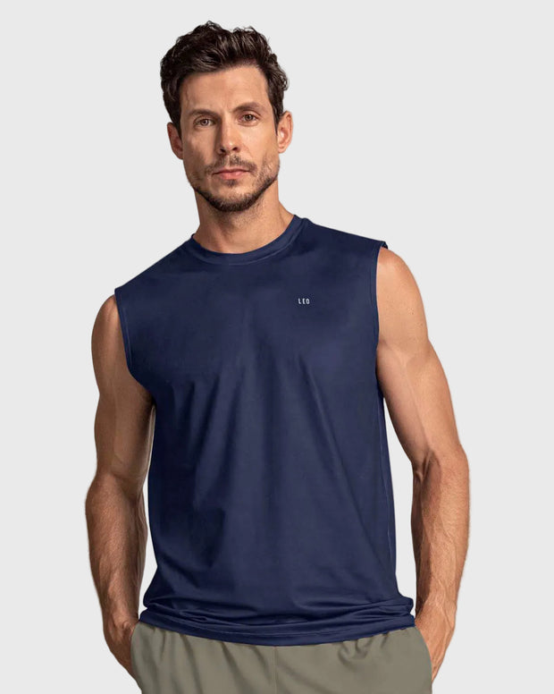 Camiseta manga sisa deportiva y de secado rápido para hombre