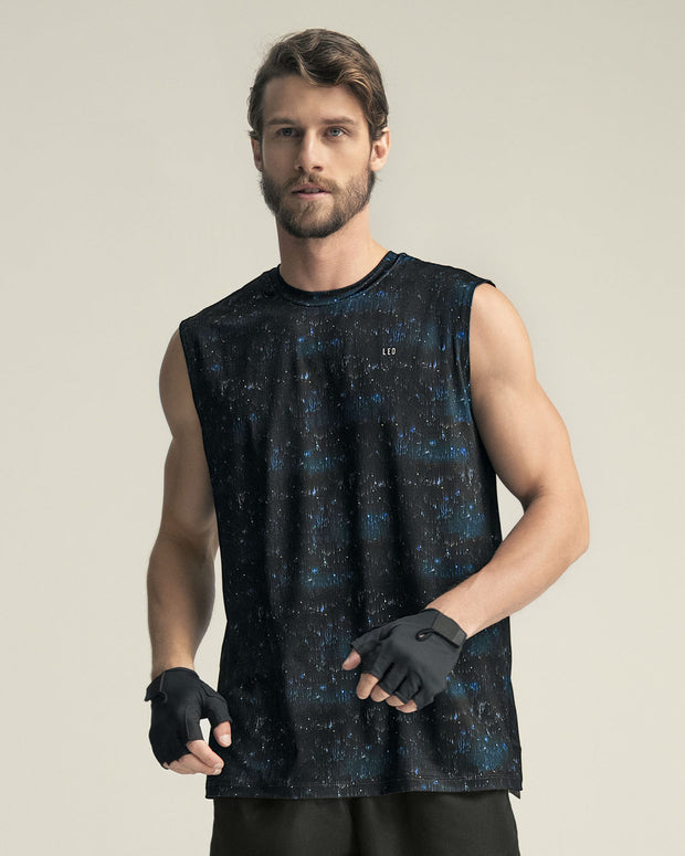 Camiseta manga sisa deportiva y de secado rápido para hombre