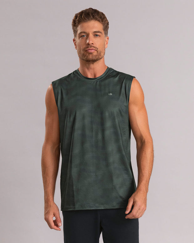 Camiseta manga sisa deportiva y de secado rápido para hombre