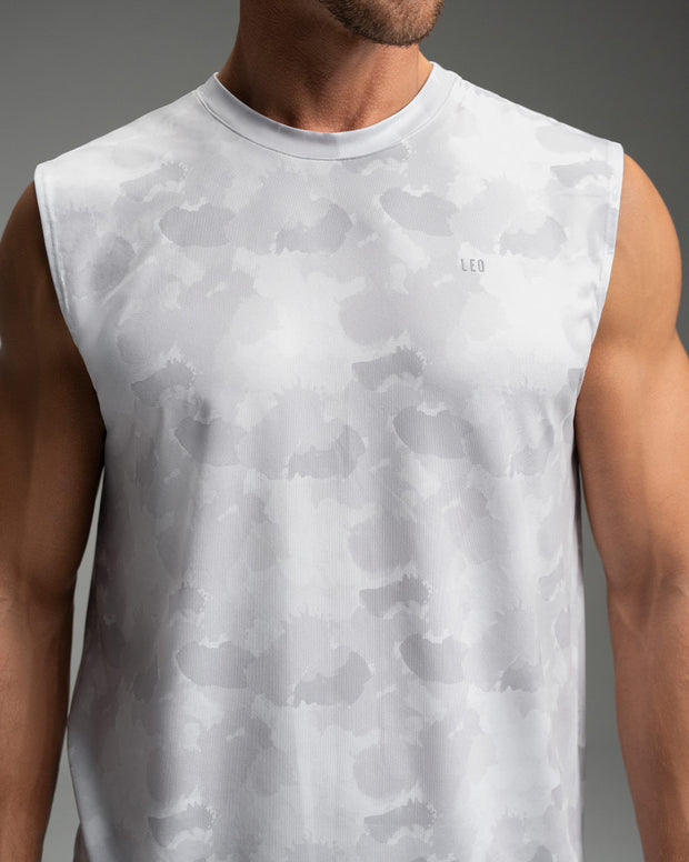 Camiseta manga sisa deportiva y de secado rápido para hombre