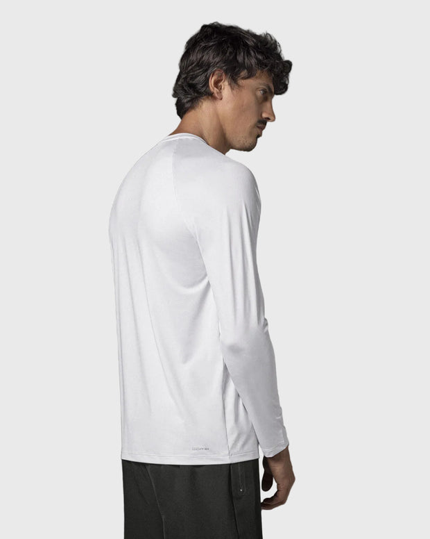 Camiseta deportiva masculina manga larga con protección UV
