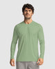 Camiseta deportiva masculina manga larga con protección UV#color_615-verde