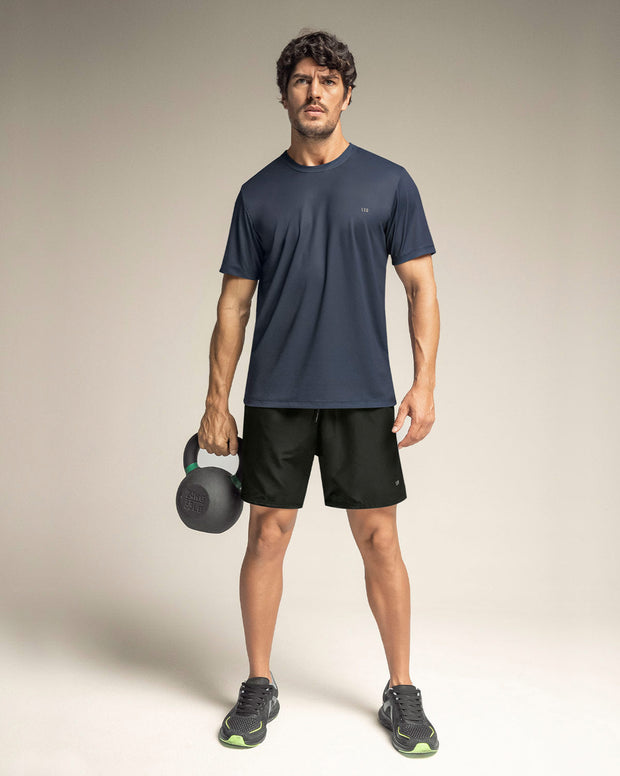 Camiseta deportiva con tela texturizada y transpirable