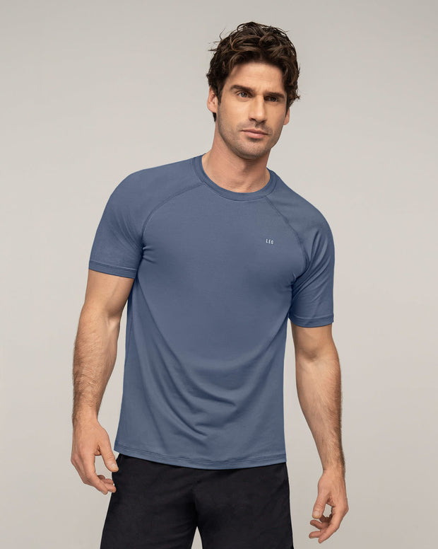 Camiseta deportiva con tela texturizada y transpirable