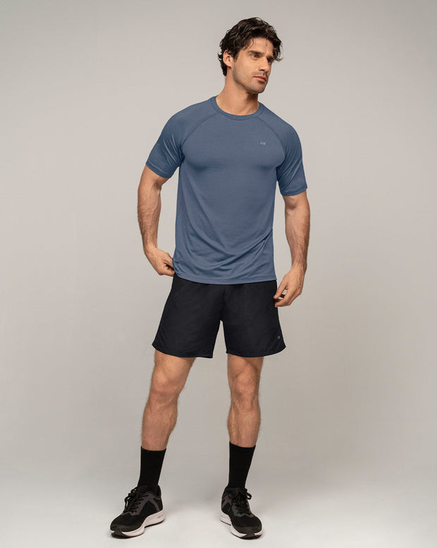 Camiseta deportiva con tela texturizada y transpirable
