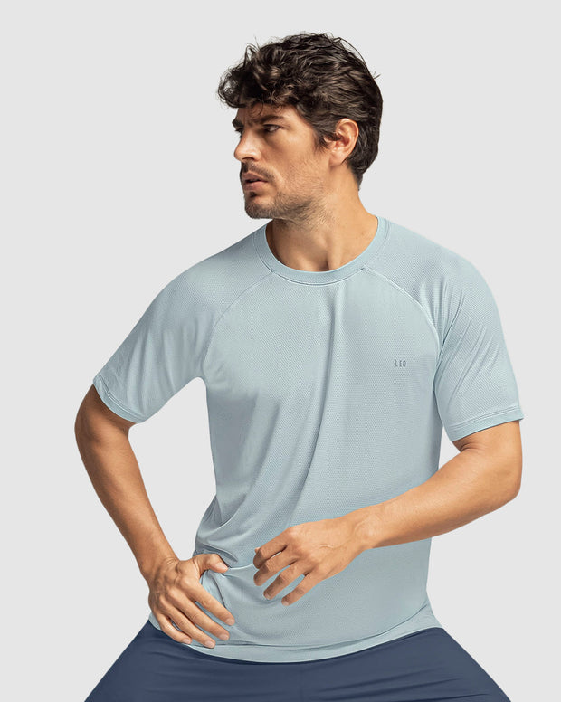 Camiseta deportiva con tela texturizada y transpirable