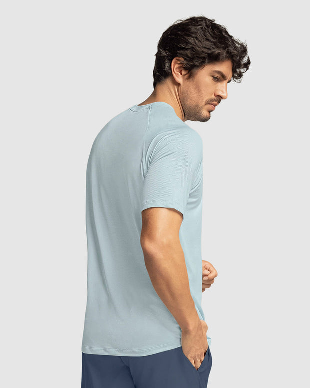 Camiseta deportiva con tela texturizada y transpirable
