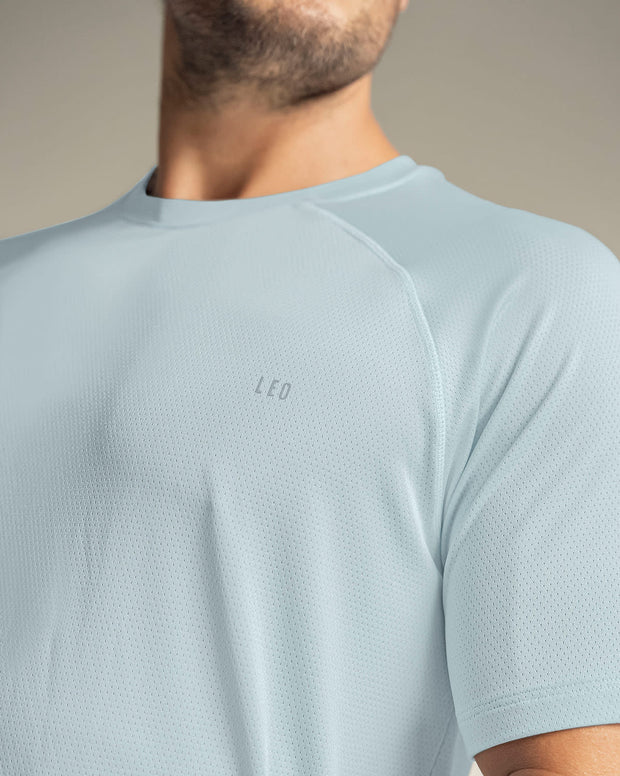 Camiseta deportiva con tela texturizada y transpirable