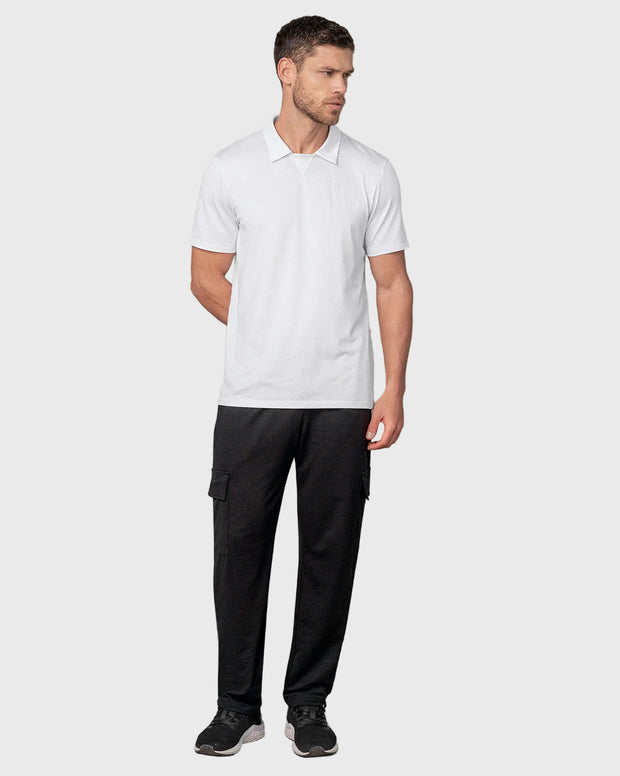 Camiseta deportiva transpirable con cuello tipo polo