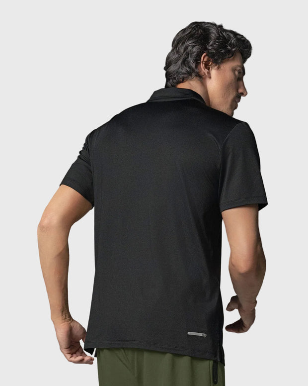Camiseta deportiva transpirable con cuello tipo polo