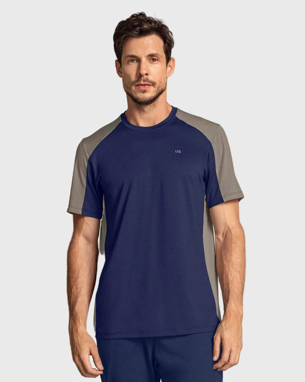 Camiseta deportiva masculina manga corta