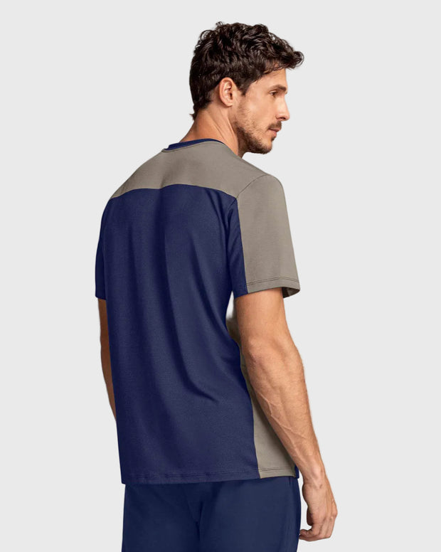Camiseta deportiva masculina manga corta