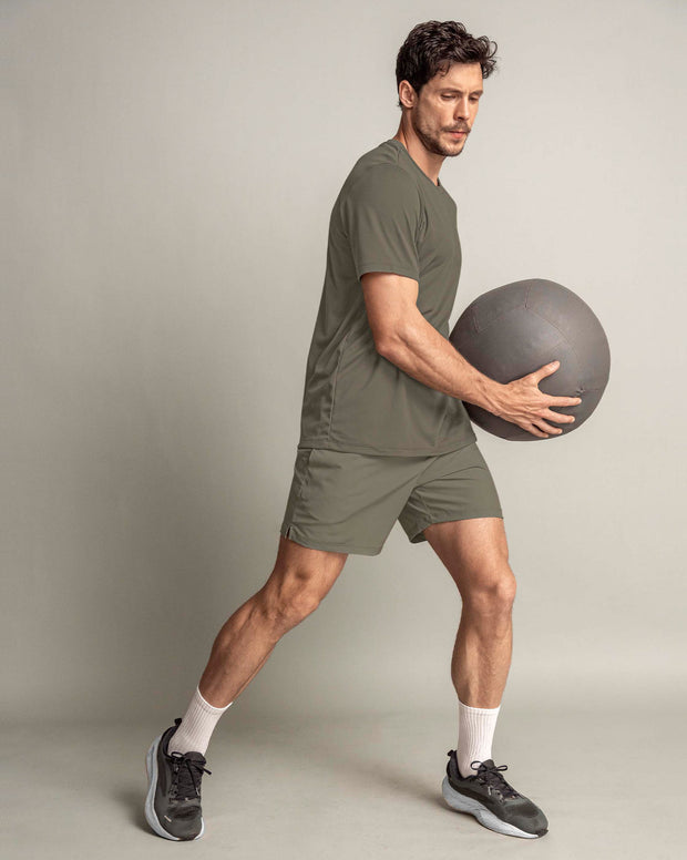 Pantaloneta deportiva con bóxer interno