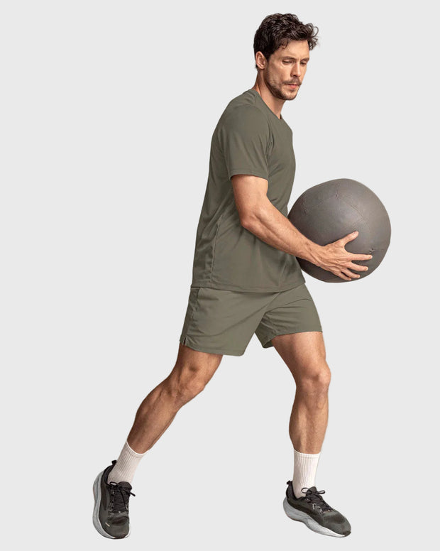 Pantaloneta deportiva con bóxer interno