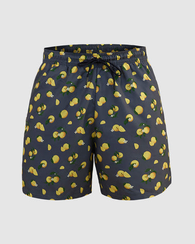 Pantaloneta de baño infantil con pantaloncillo interno en tul#color_a62-estampado-azul-limones