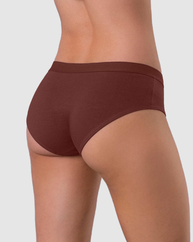 Paquete x 3 panties estilo hípster en algodón