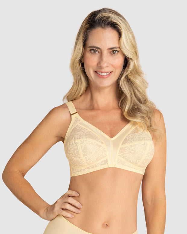 Brasier con copas completas en encaje de buen cubrimiento