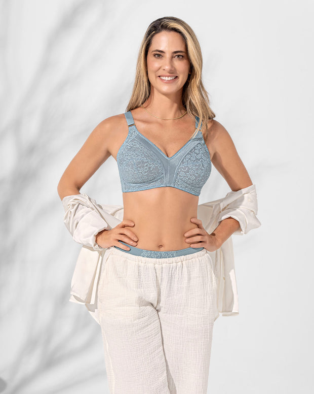 Brasier con copas completas en encaje de buen cubrimiento