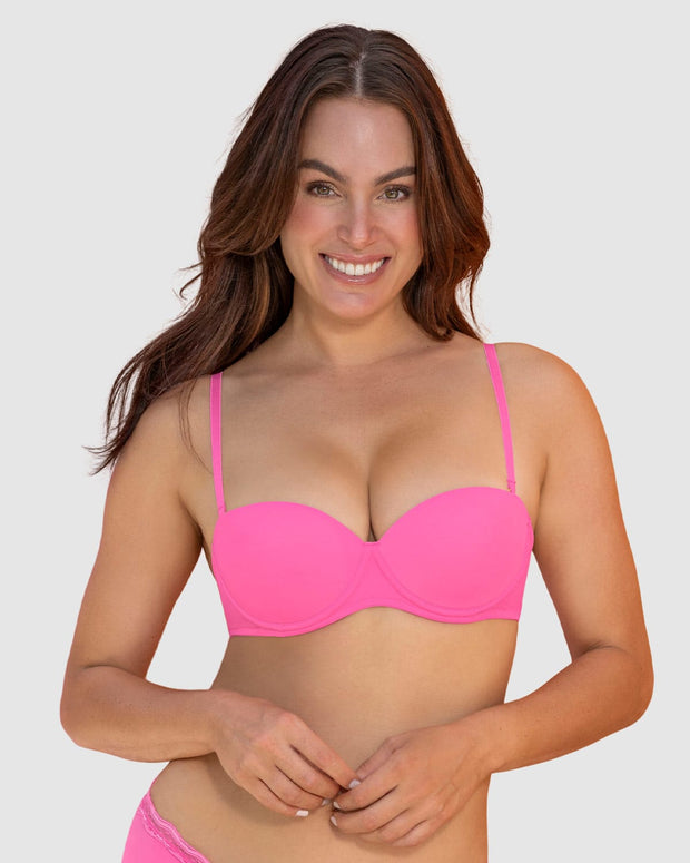 Brasier strapless con arco de realce suave