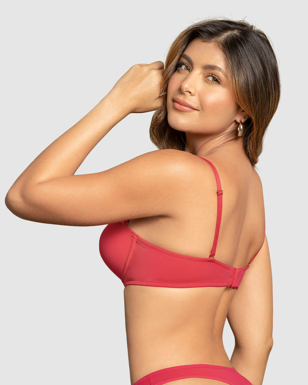 Brasier strapless con arco de realce suave