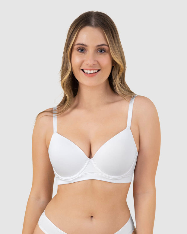 Brasier triangular de realce suave y espalda ancha
