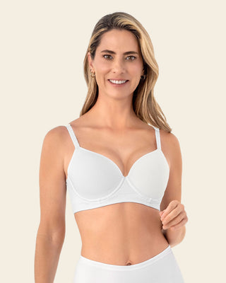 Brasier triangular de realce suave y espalda ancha#color_000-blanco