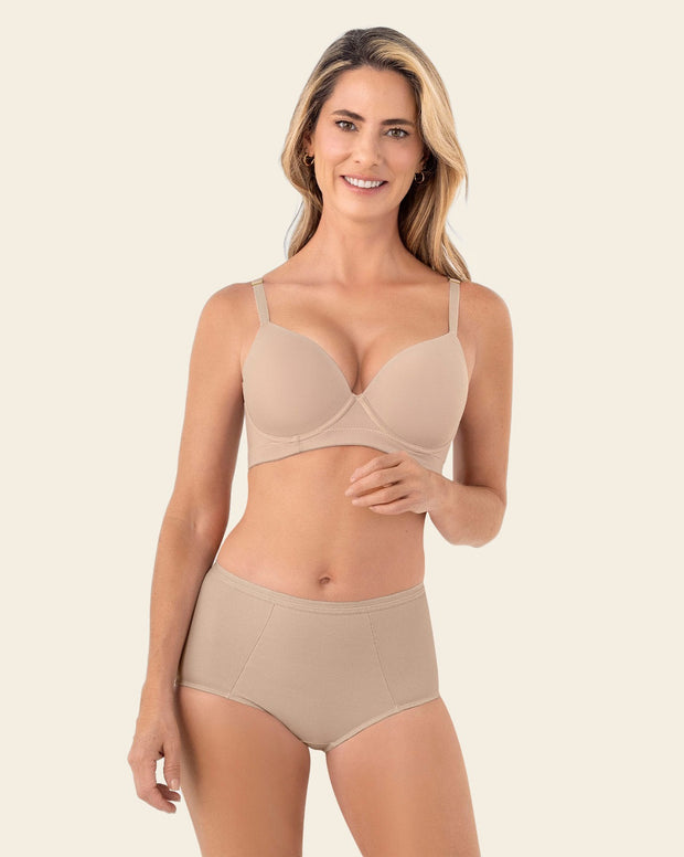Brasier triangular de realce suave y espalda ancha