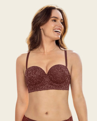 Brasier en encaje con realce incorporado#color_a21-vino-marron
