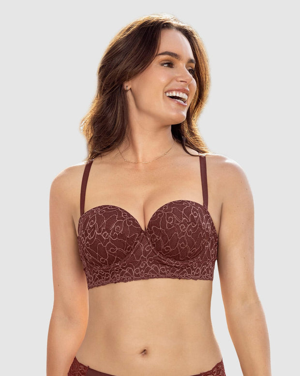 Brasier en encaje con realce incorporado