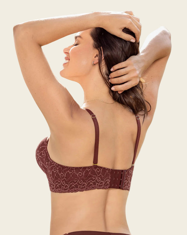 Brasier en encaje con realce incorporado