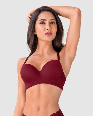 Brasier de realce alto copa lisa#color_174-rojo-oscuro