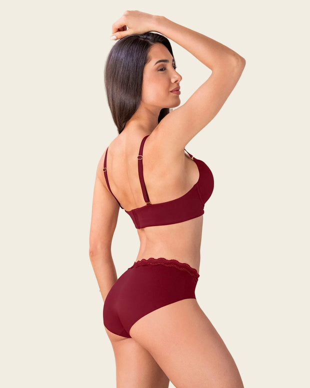 Brasier de realce alto copa lisa