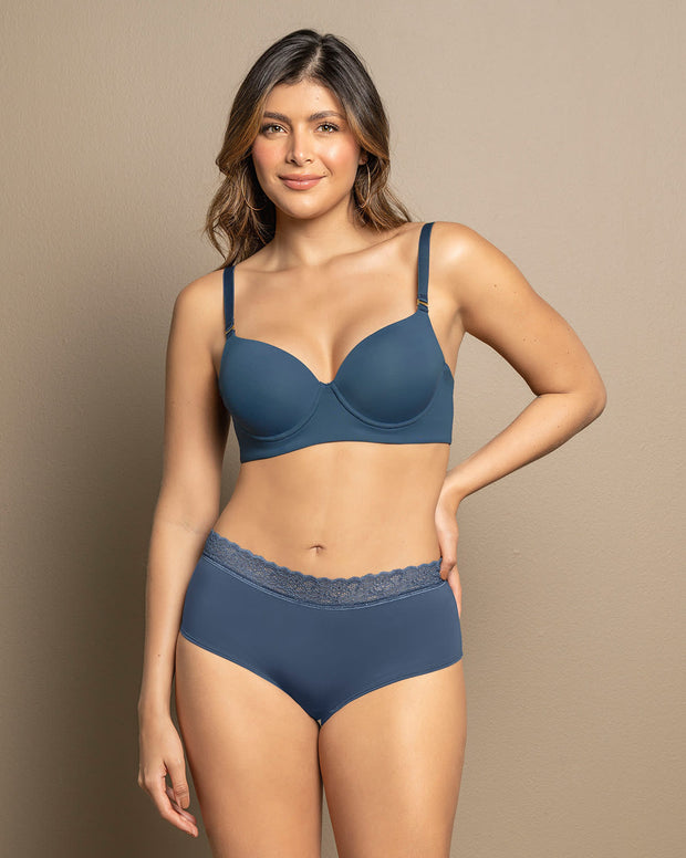 Brasier de realce alto copa lisa
