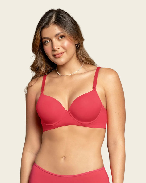 Brasier de realce alto copa lisa