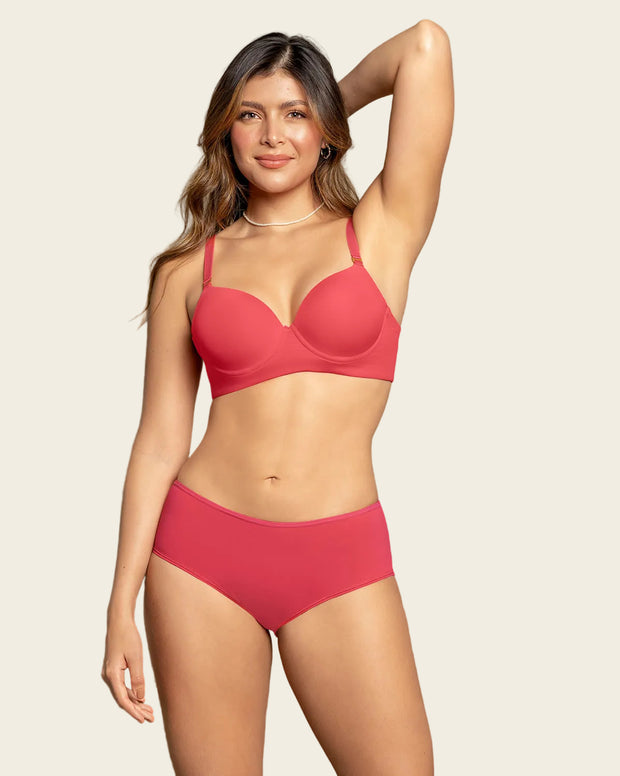 Brasier de realce alto copa lisa