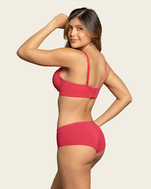Brasier de realce alto copa lisa