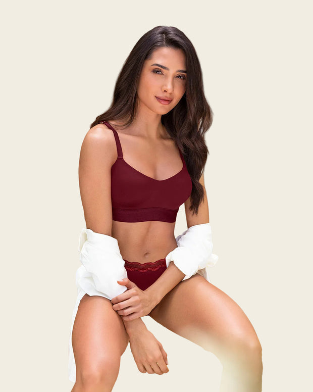 Brasier tipo top ultraliviano con copas internas fijas