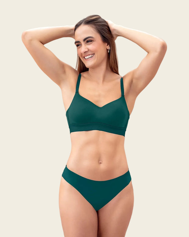 Brasier tipo top ultraliviano con copas internas fijas