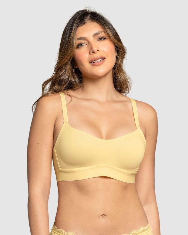 Brasier tipo top ultraliviano con copas internas fijas