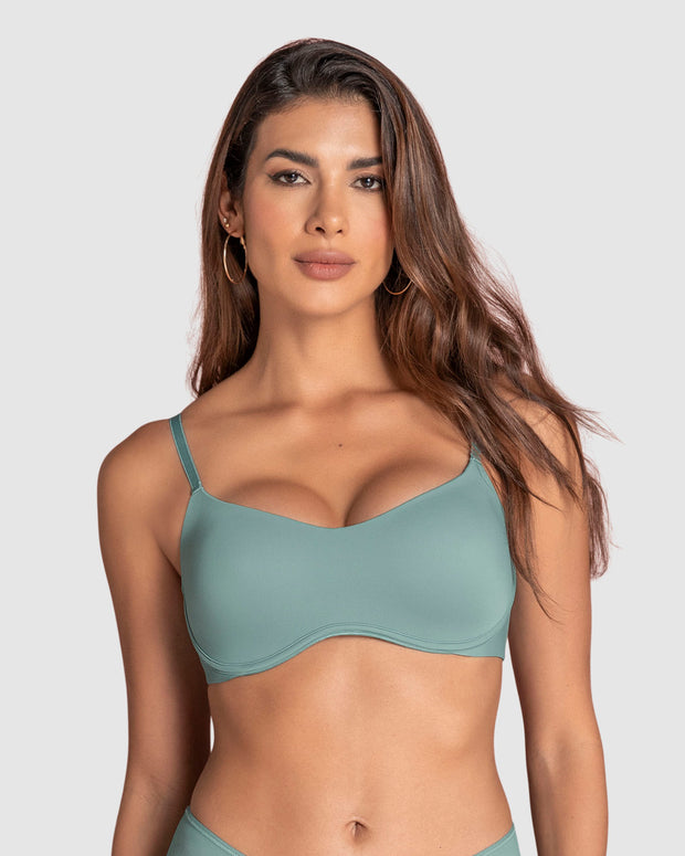 Brasier ultraliviano con copas internas fijas