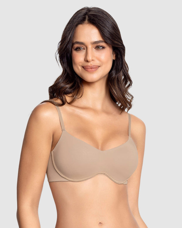 Brasier ultraliviano con copas internas fijas