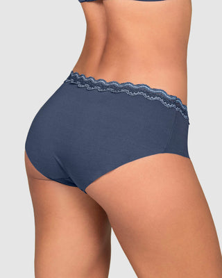 Panty hípster con encaje en cintura tiro medio#color_553-azul-grisaceo