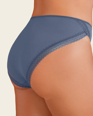 Panty tipo bikini con encaje decorativo en piernas#color_553-azul