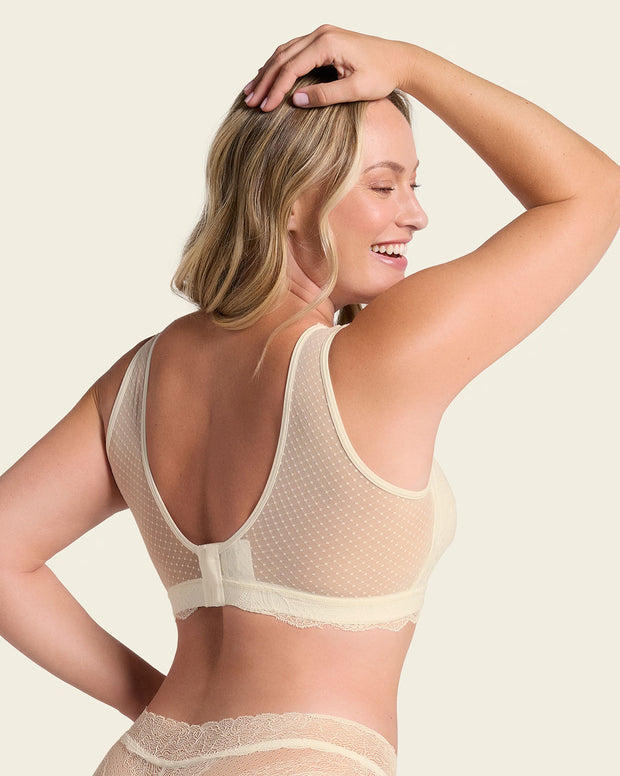 Bralette multiusos sexy siempre en encaje ideal para prótesis de mastectomía