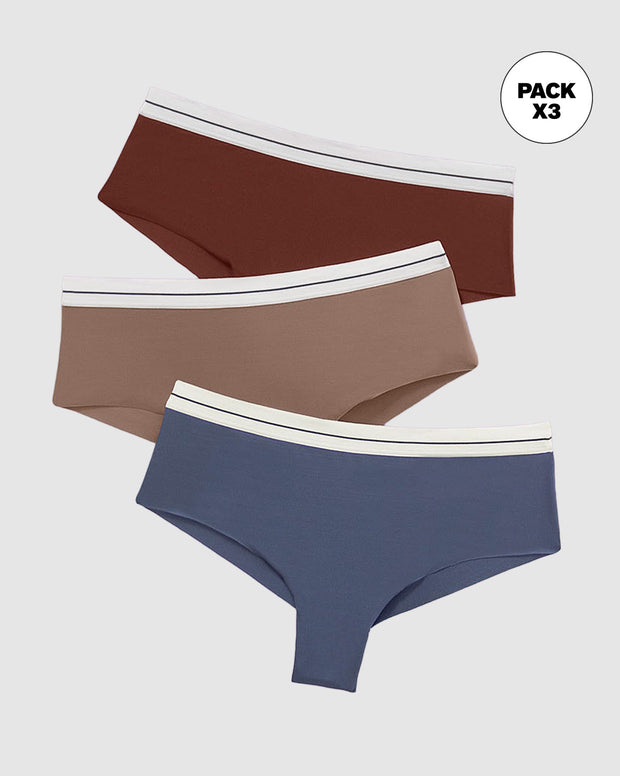 Panties cacheteros paquete x 3 ultracómodos