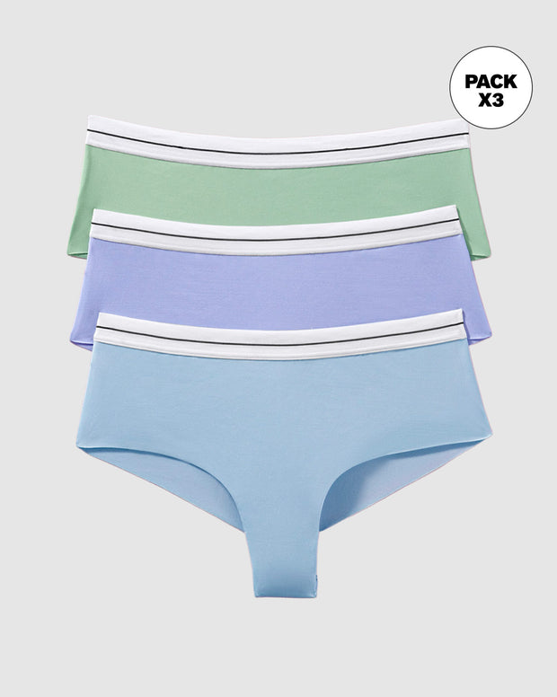 Panties cacheteros paquete x 3 ultracómodos