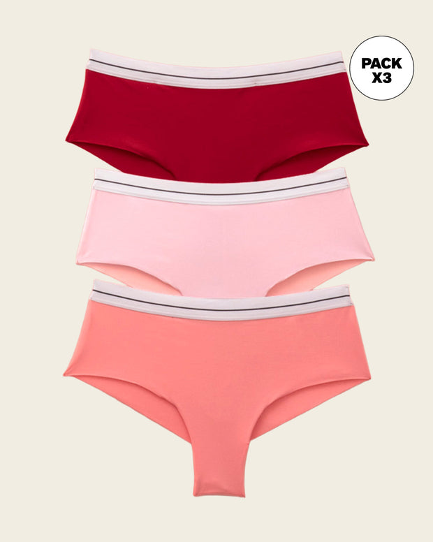 Panties cacheteros paquete x 3 ultracómodos