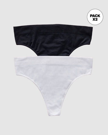 Paquete x 2 brasileras tiro alto en tecnología seamless#color_s01-blanco-negro