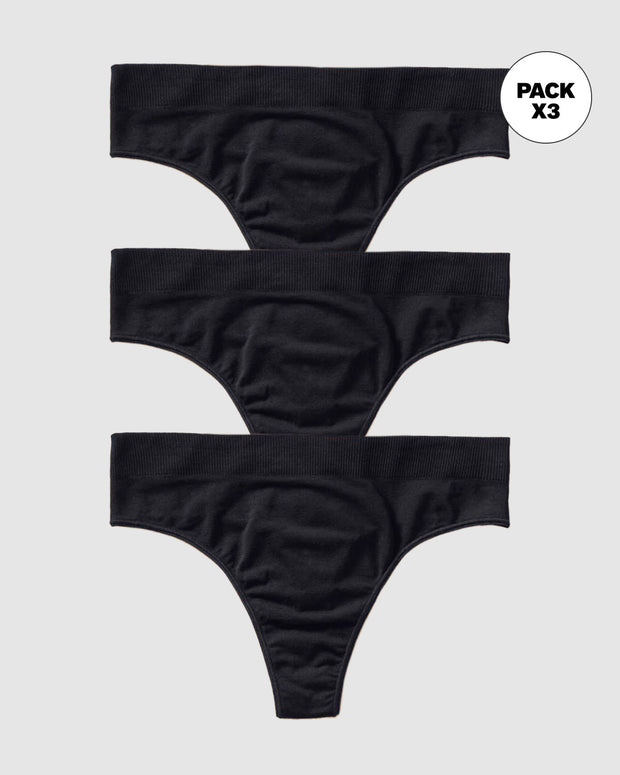 Paquete x3 brasileras tiro alto en tecnología seamless